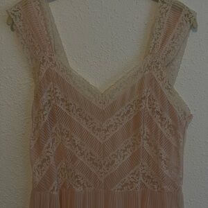 Vintage Pale Pink Lace Nightgown